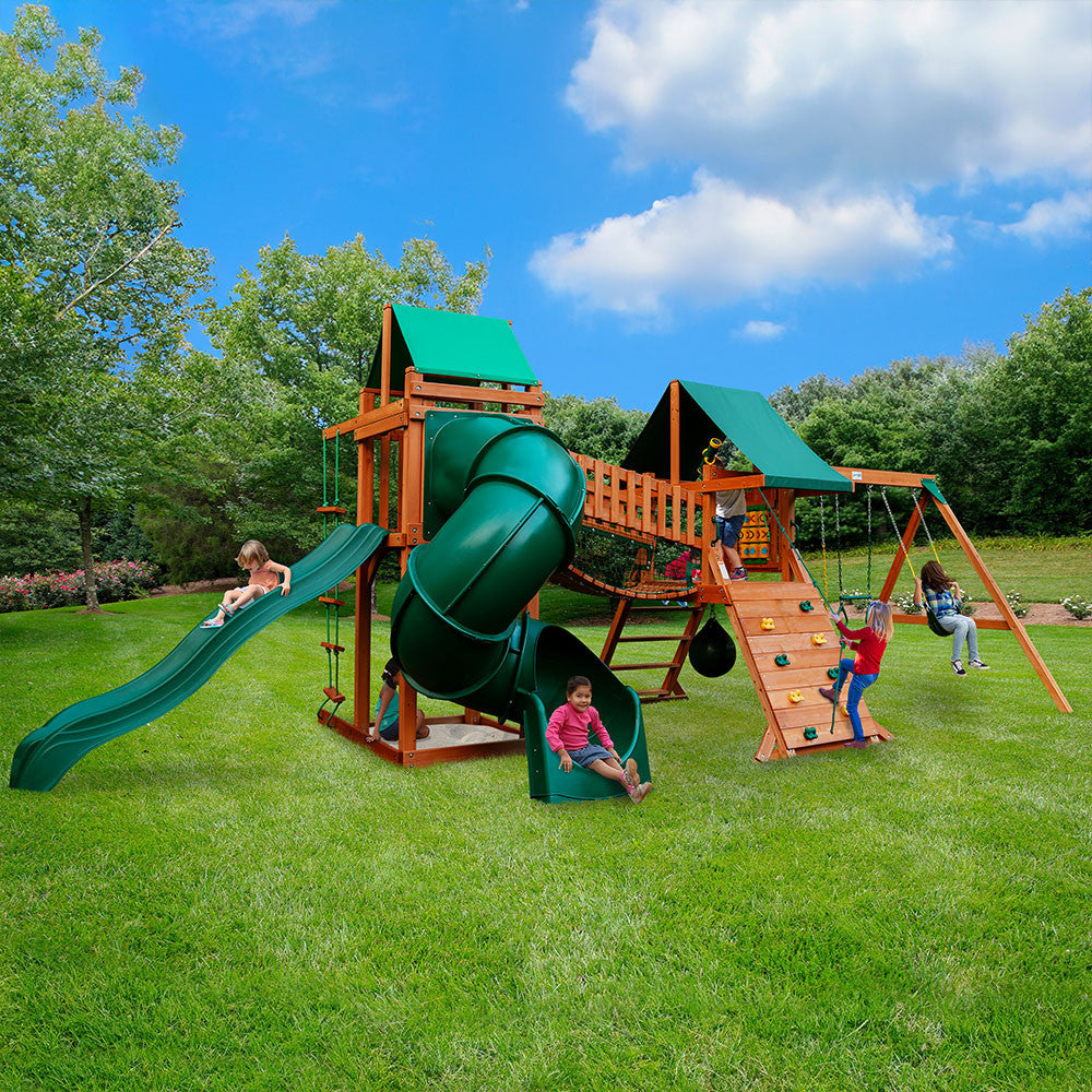 Gorilla Playsets Lowes Playset Installation Outing With Trapeze