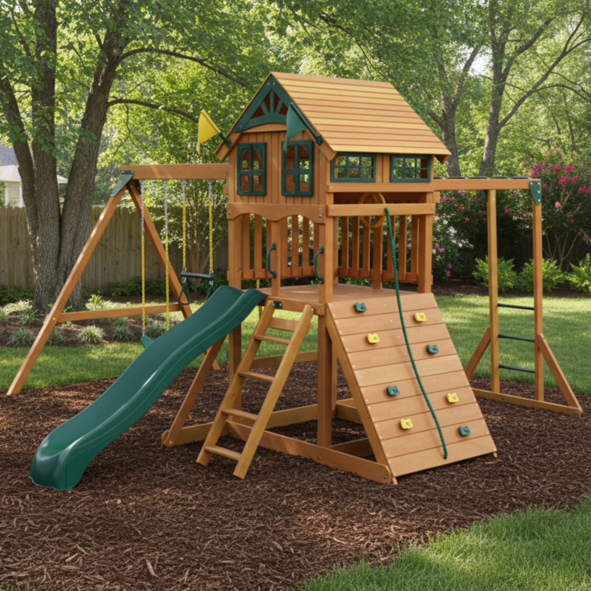 Playset with Monkey Bars Gorilla Playsets