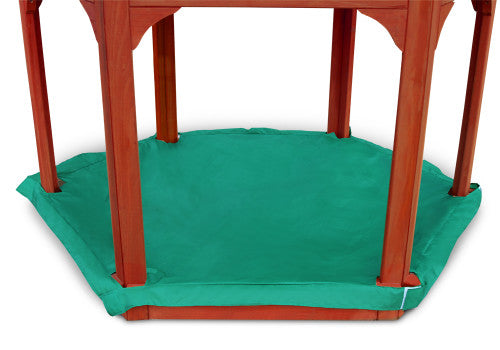 Lifestyle view of Play-Zee-Bo Replacement Sandbox Cover from Gorilla Playsets. Lifestyle view of Play-Zee-Bo Replacement Sandbox Cover from Gorilla Playsets.