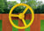 Lifestyle view of steering wheel from Gorilla Playsets. Lifestyle view of steering wheel from Gorilla Playsets.