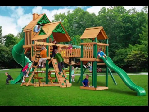 Treasure Trove Swing Set w Timber Shield Wood Roof Treasure Trove Swing Set w Timber Shield Wood Roof