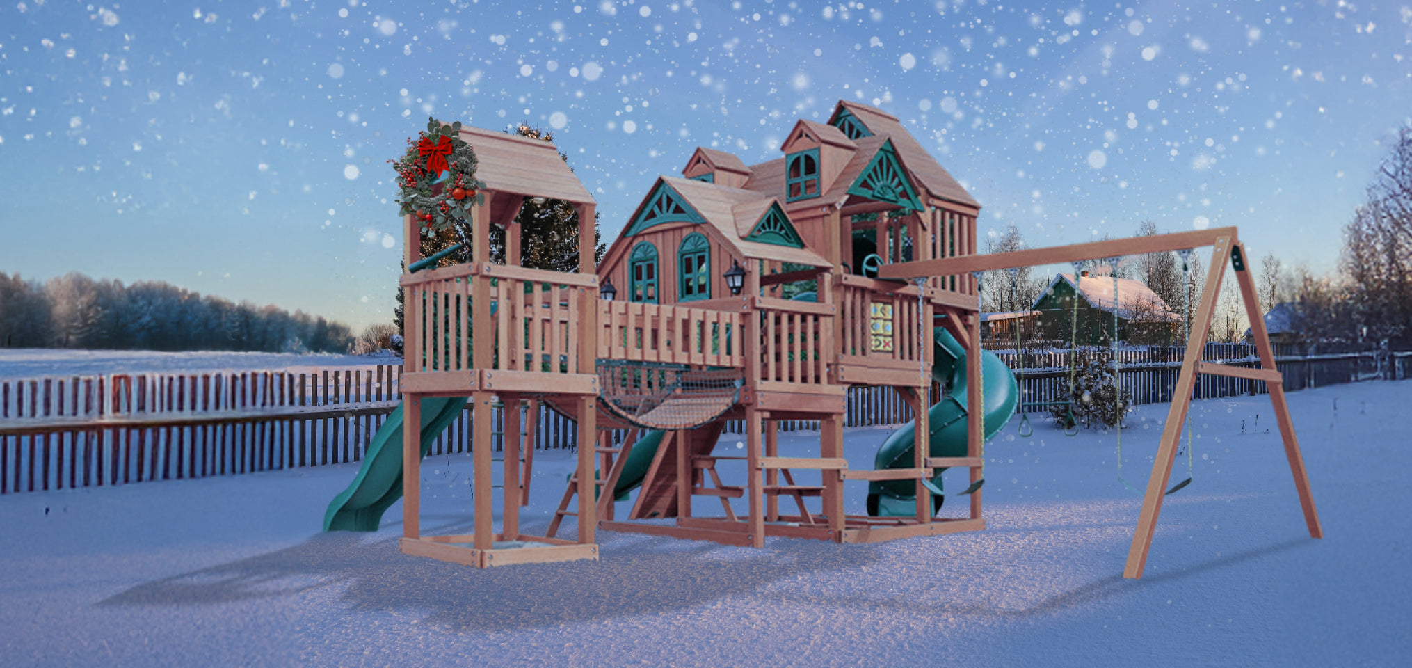 How to Turn Your Backyard Into a Winter Playground Wonderland