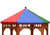 Studio view of Play-Zee-Bo Replacement Multi-Colored Tarp from Gorilla Playsets.