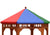 Lifesstyle view of Play-Zee-Bo Replacement Multi-Colored Tarp from  Gorilla Playsets.