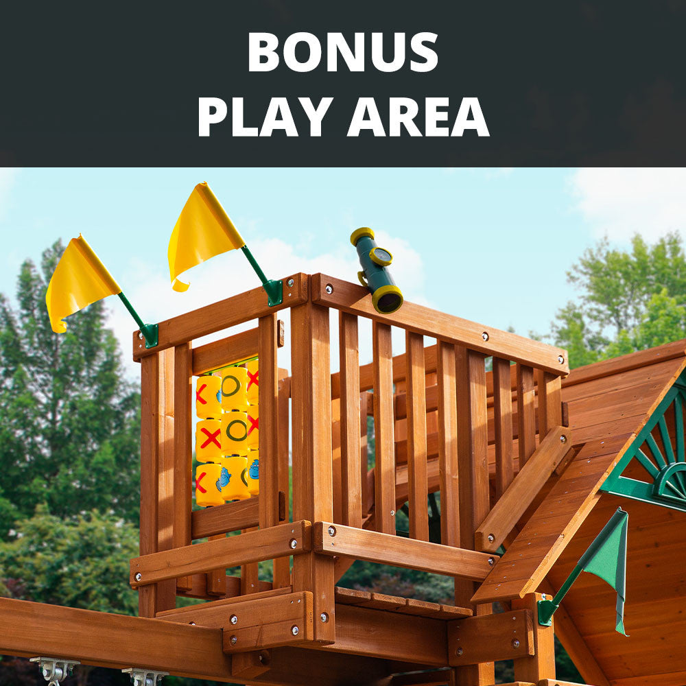 Pioneer Peak w/ Sky Loft Swing Set