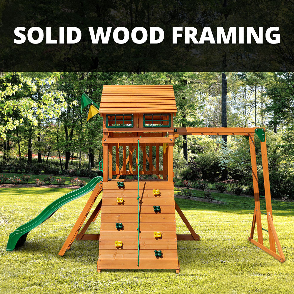 Outing w/ Monkey Bars Swing Set
