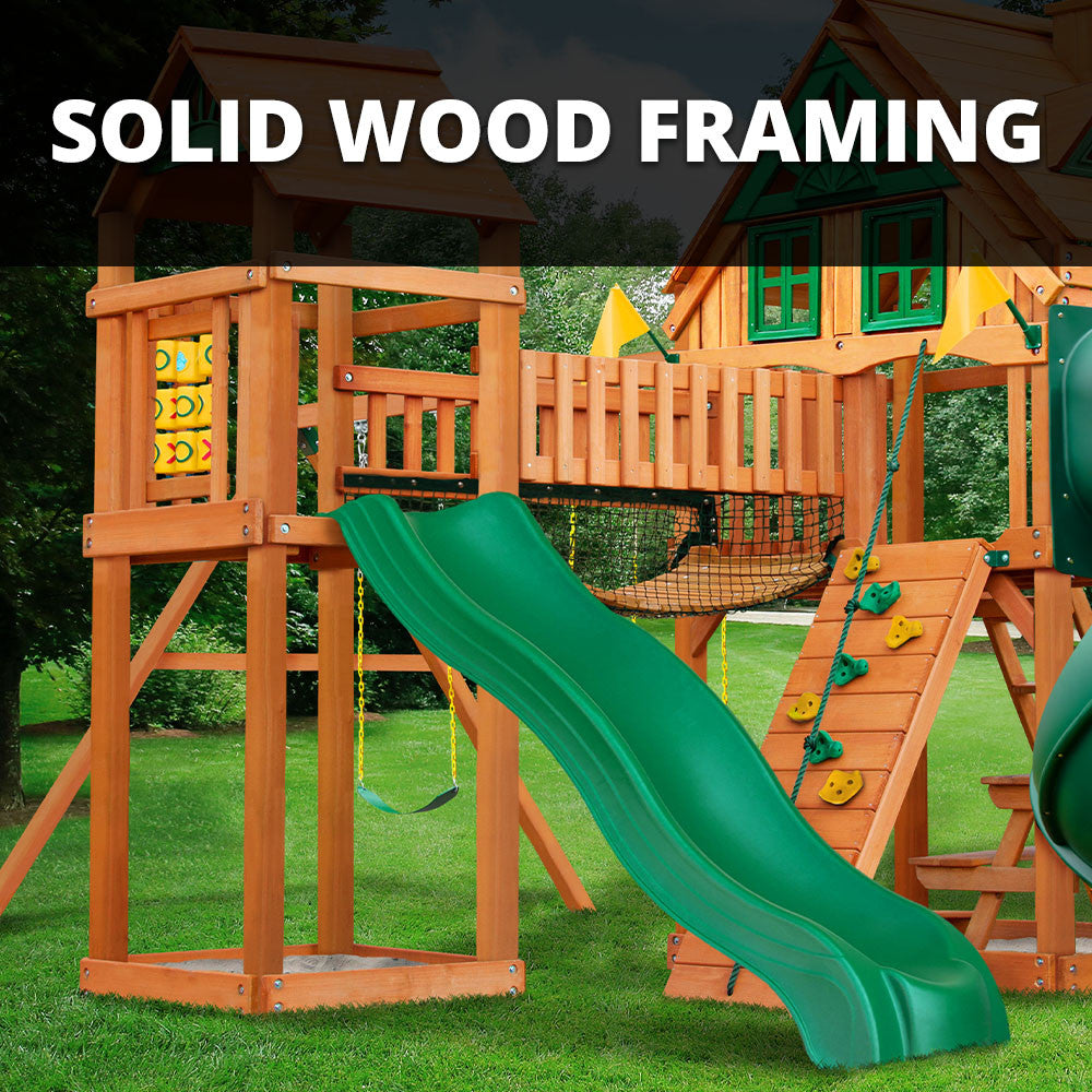 Wilderness Gym w/ Sky Loft Swing Set