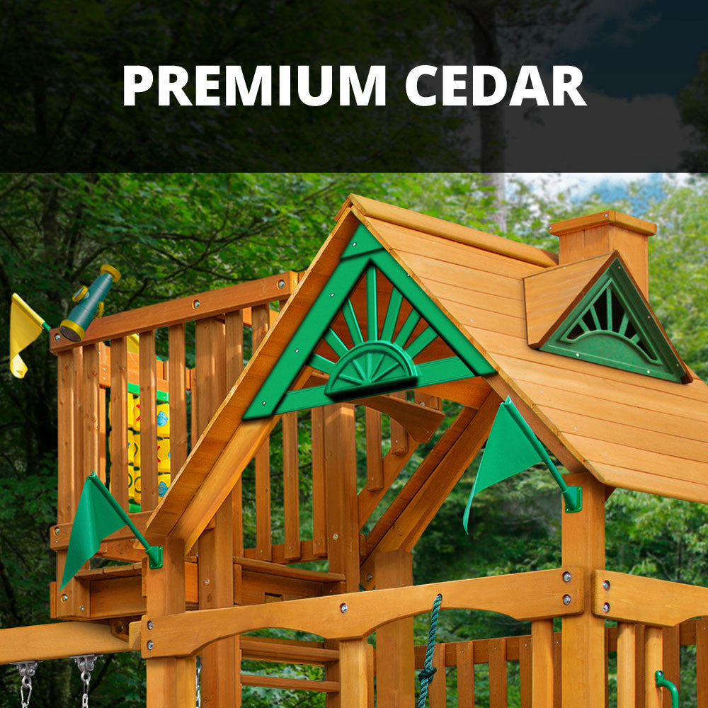 Chateau w/ Sky Loft Swing Set