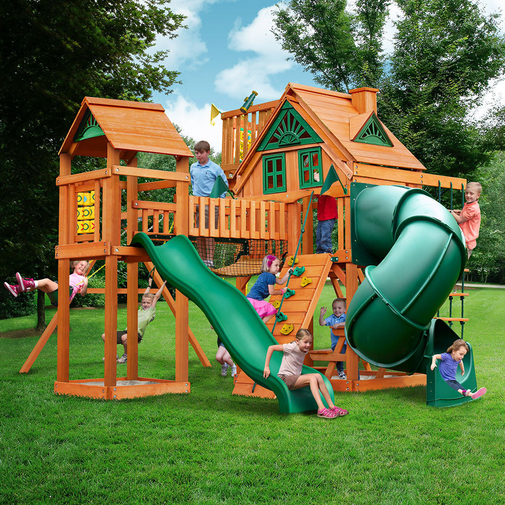 Wilderness Gym w/ Sky Loft Swing Set