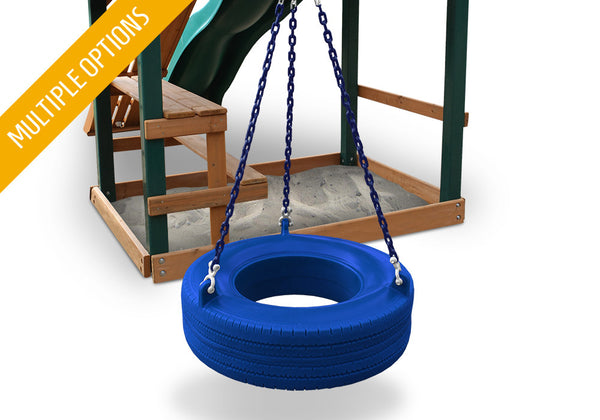 360 Tire Swing - Plastic Enclosed Tire Swing for Playsets