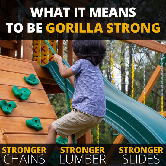 Adventure Wave Swing Set | Wood Playset | Gorilla Playsets