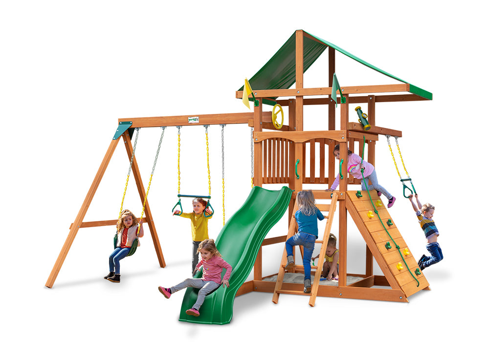 Outing w/ Trapeze Bar Swing Set