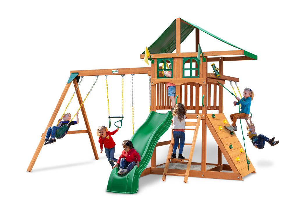 Outing w/ Trapeze Bar Swing Set