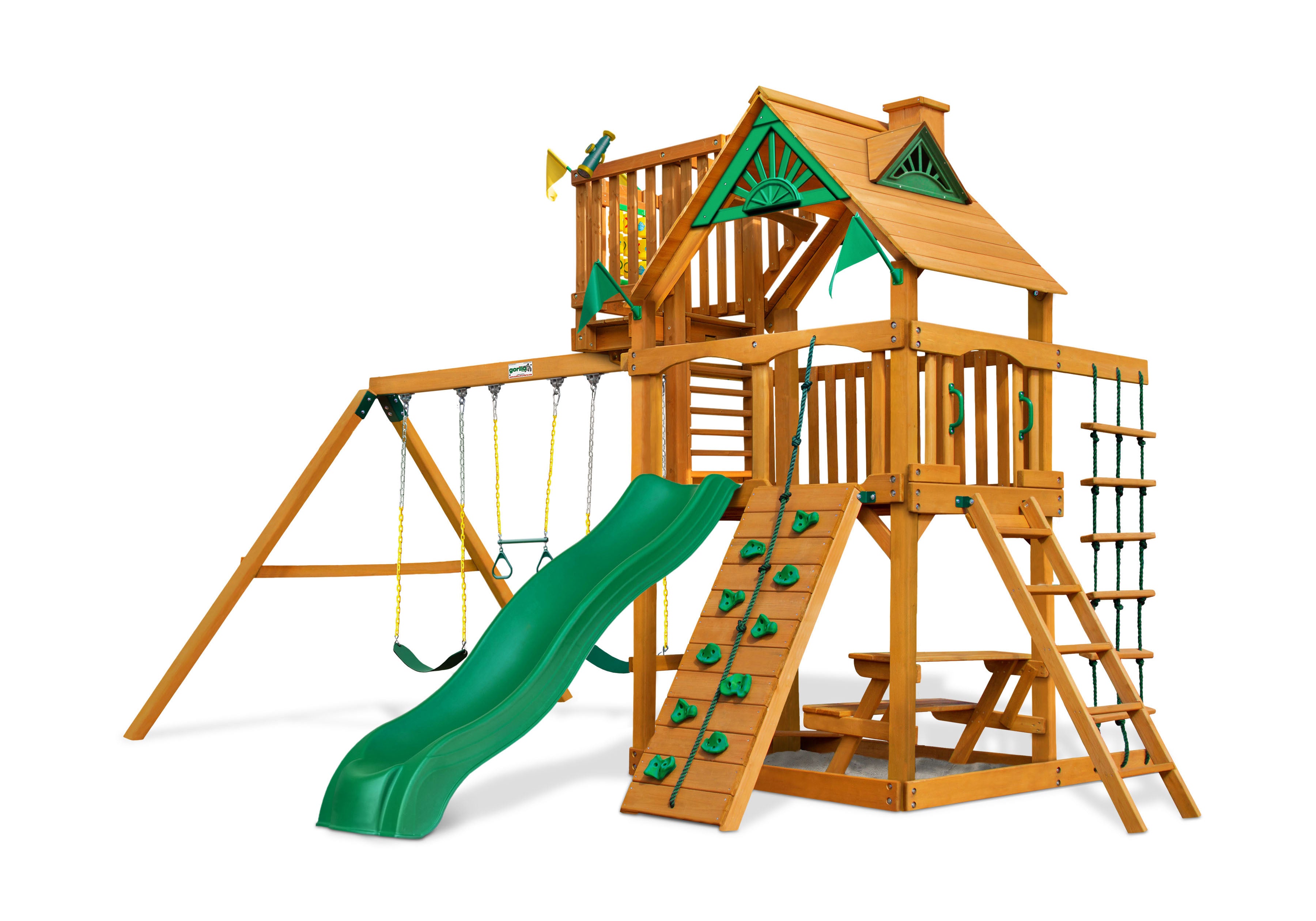 Chateau w/ Sky Loft Swing Set