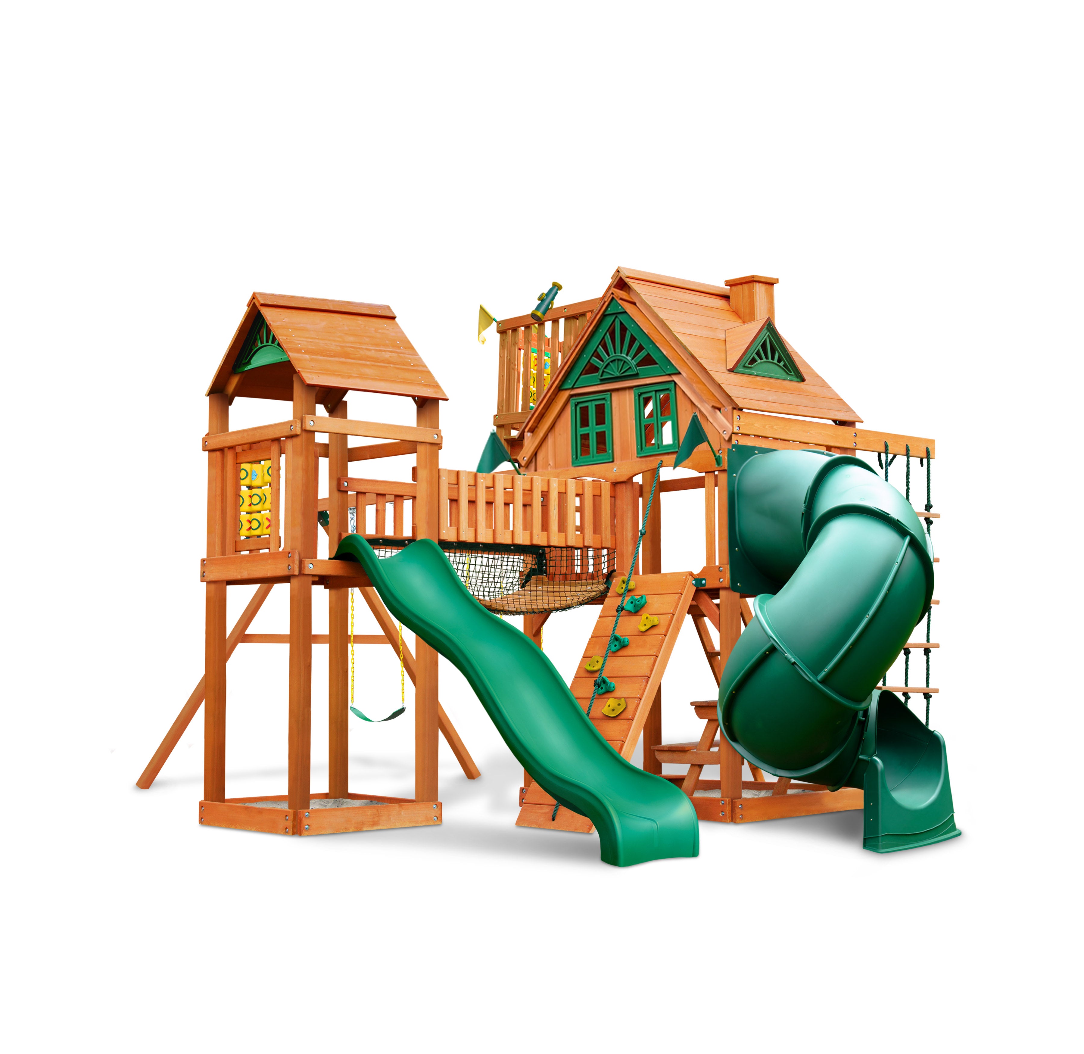 Wilderness Gym w/ Sky Loft Swing Set