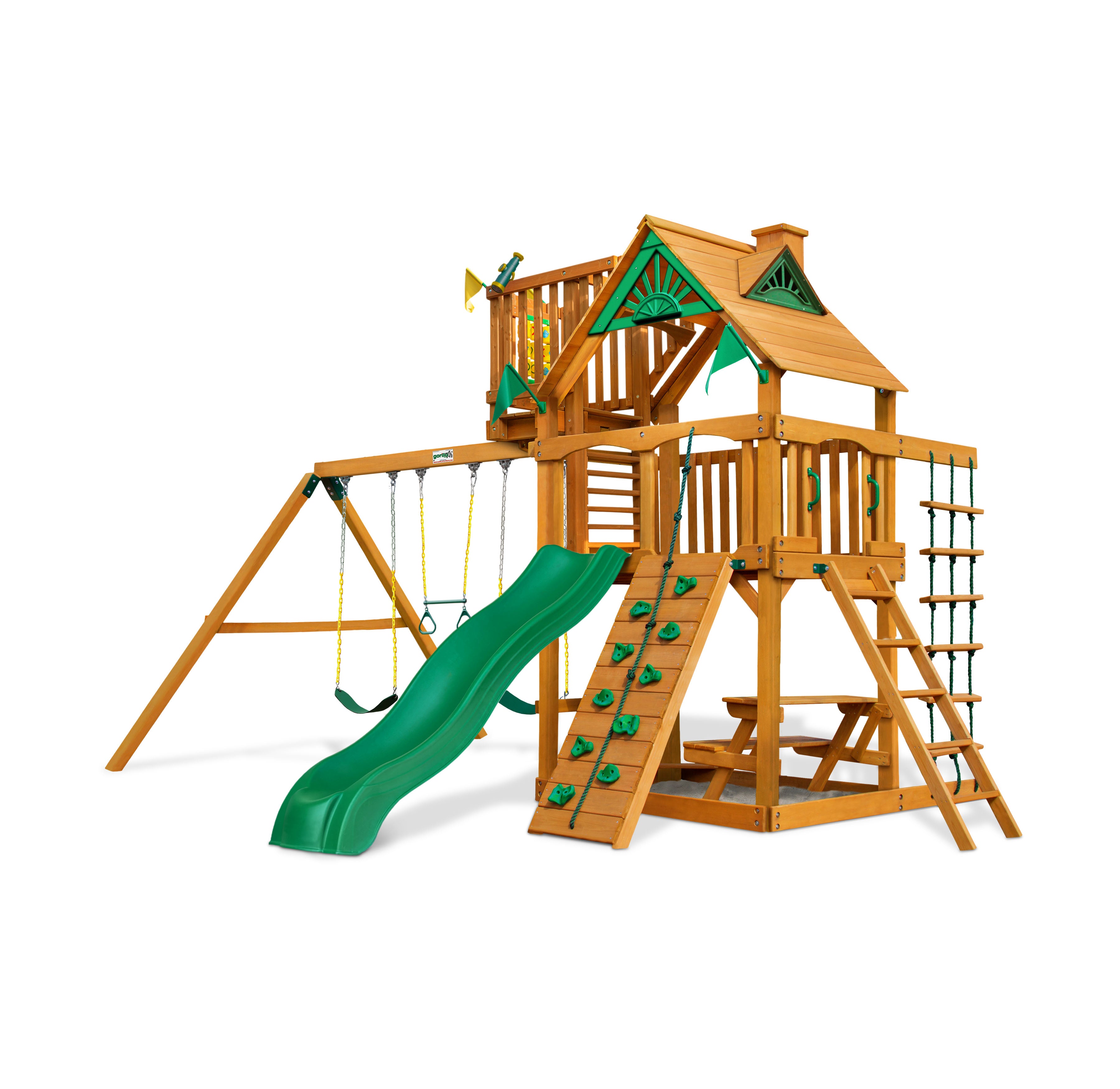 Chateau w/ Sky Loft Swing Set