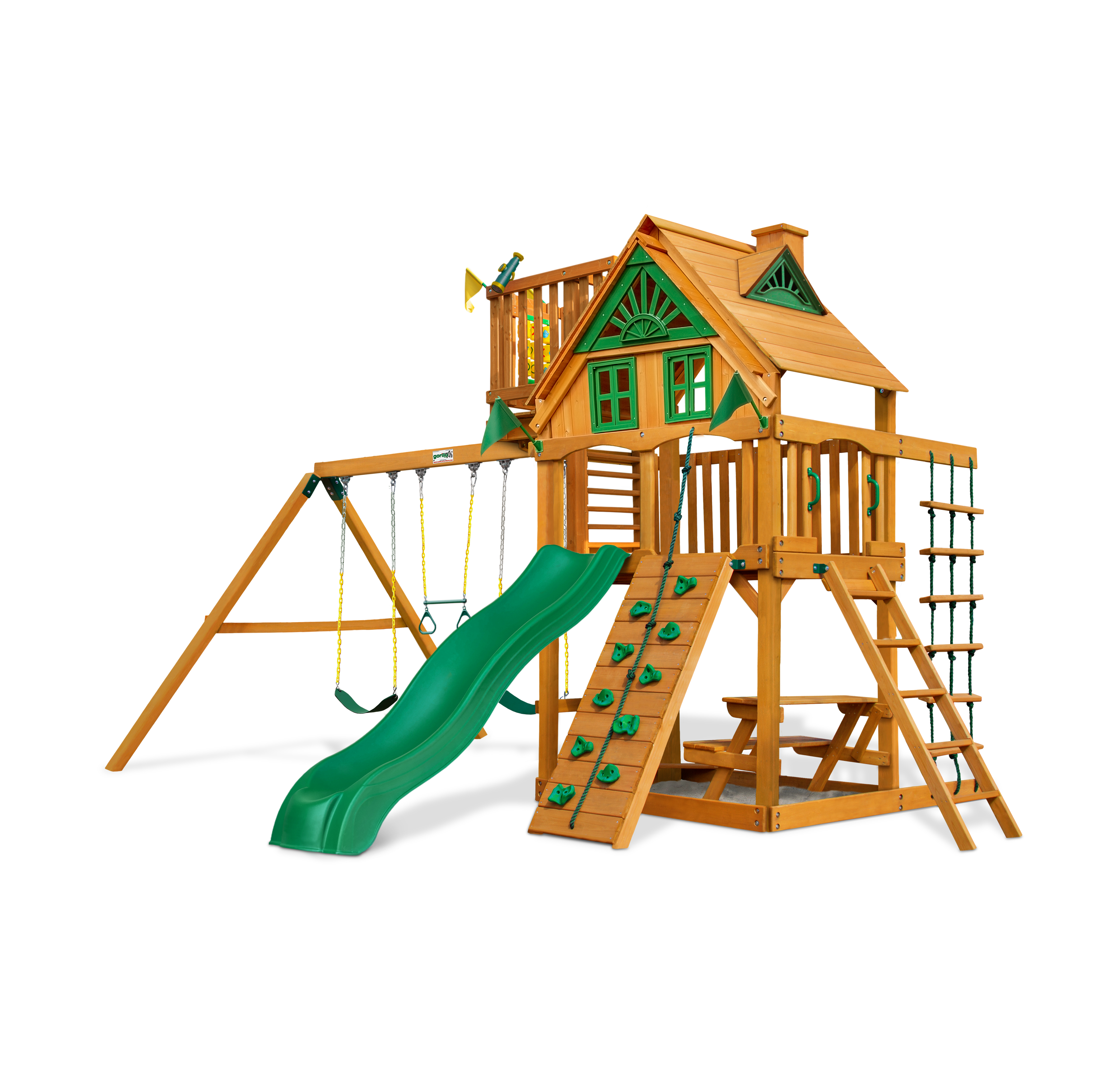 Chateau w/ Sky Loft Swing Set