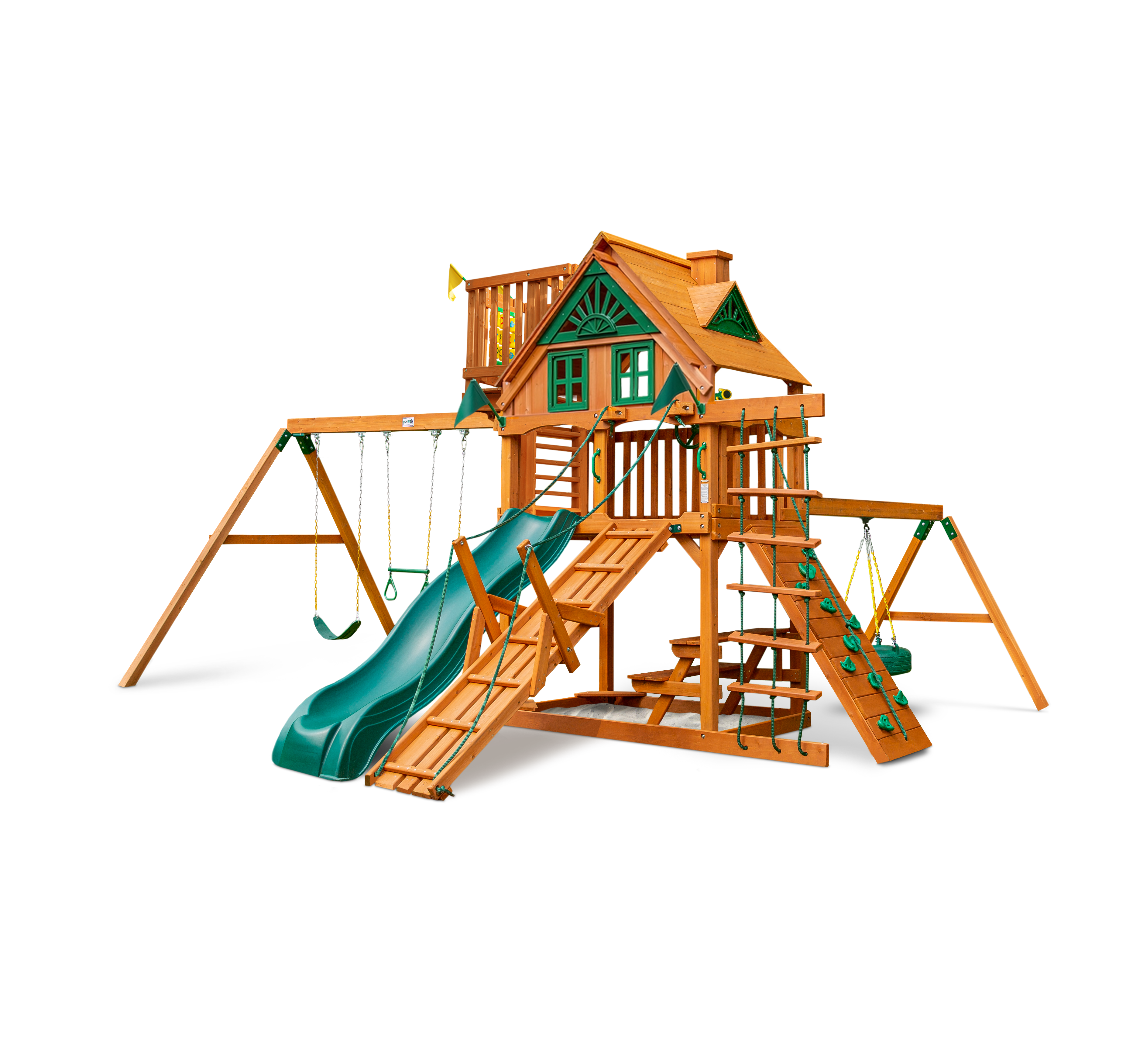 Frontier w/ Sky Loft Swing Set