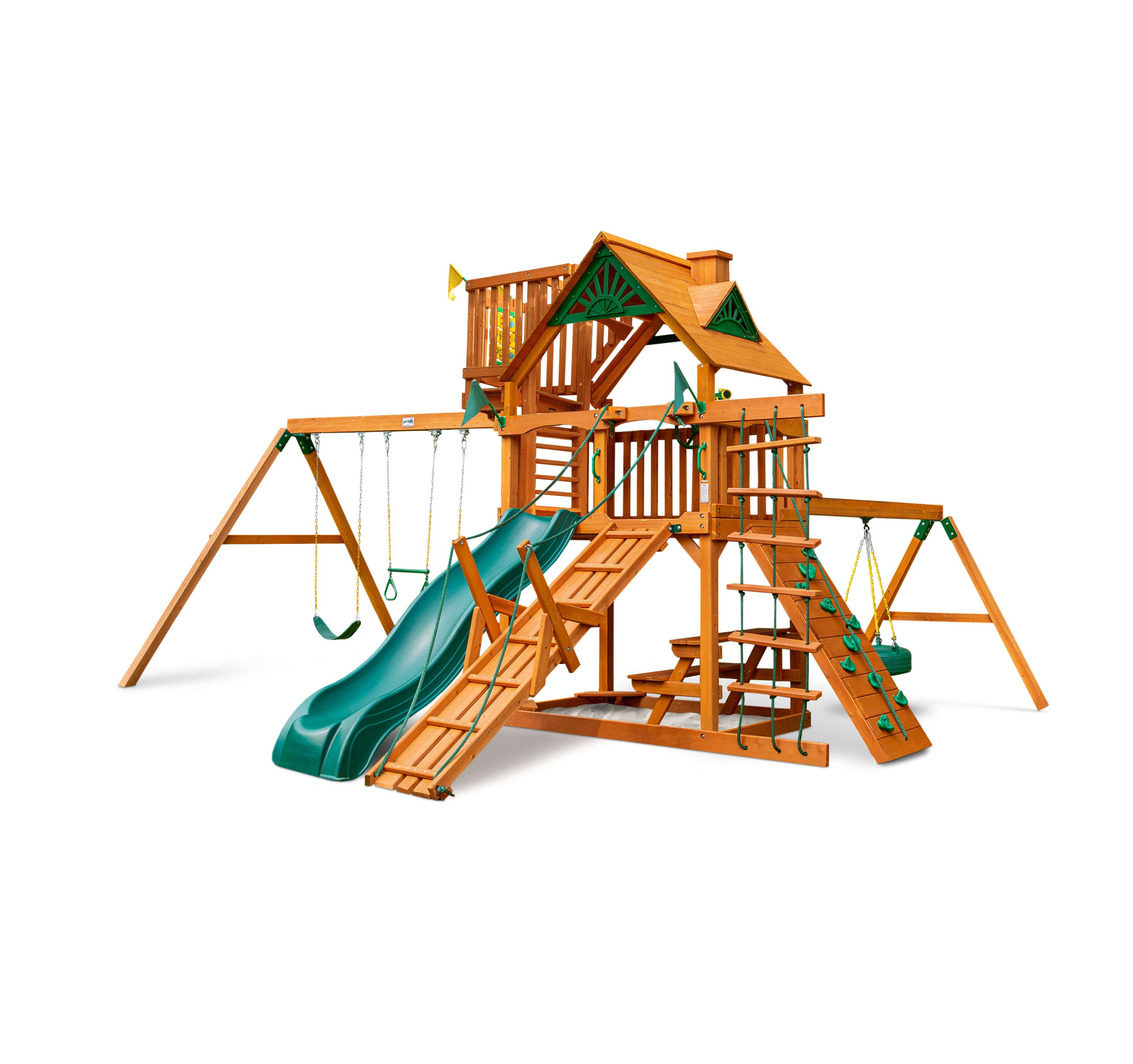 Frontier w/ Sky Loft Swing Set
