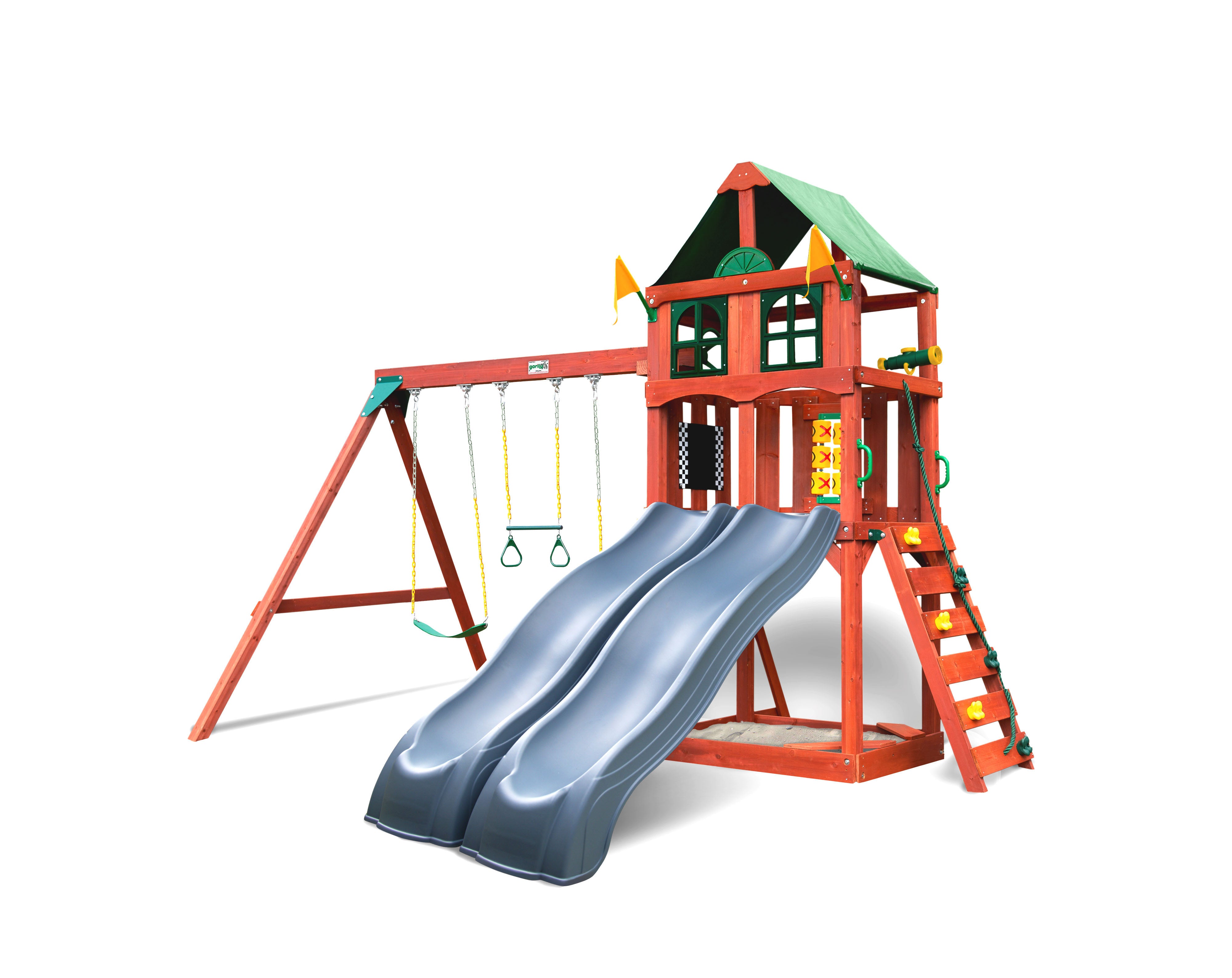 Wooden Playset Playmaker Deluxe Swing Set Playmaker Deluxe Gorilla