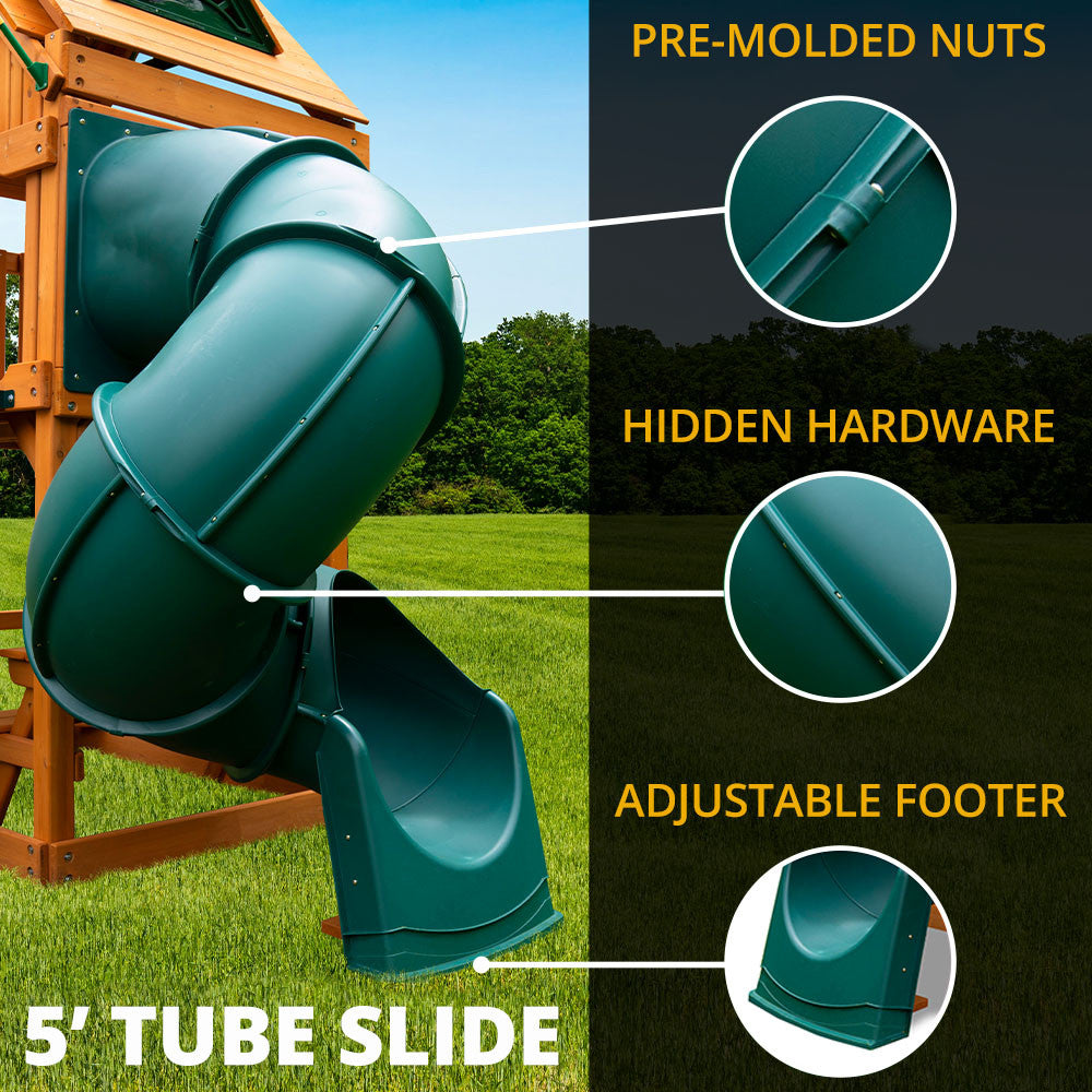 Wilderness Gym w/ Sky Loft Swing Set