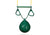 Green buoy ball with trapeze swing from Gorilla Playsets.
