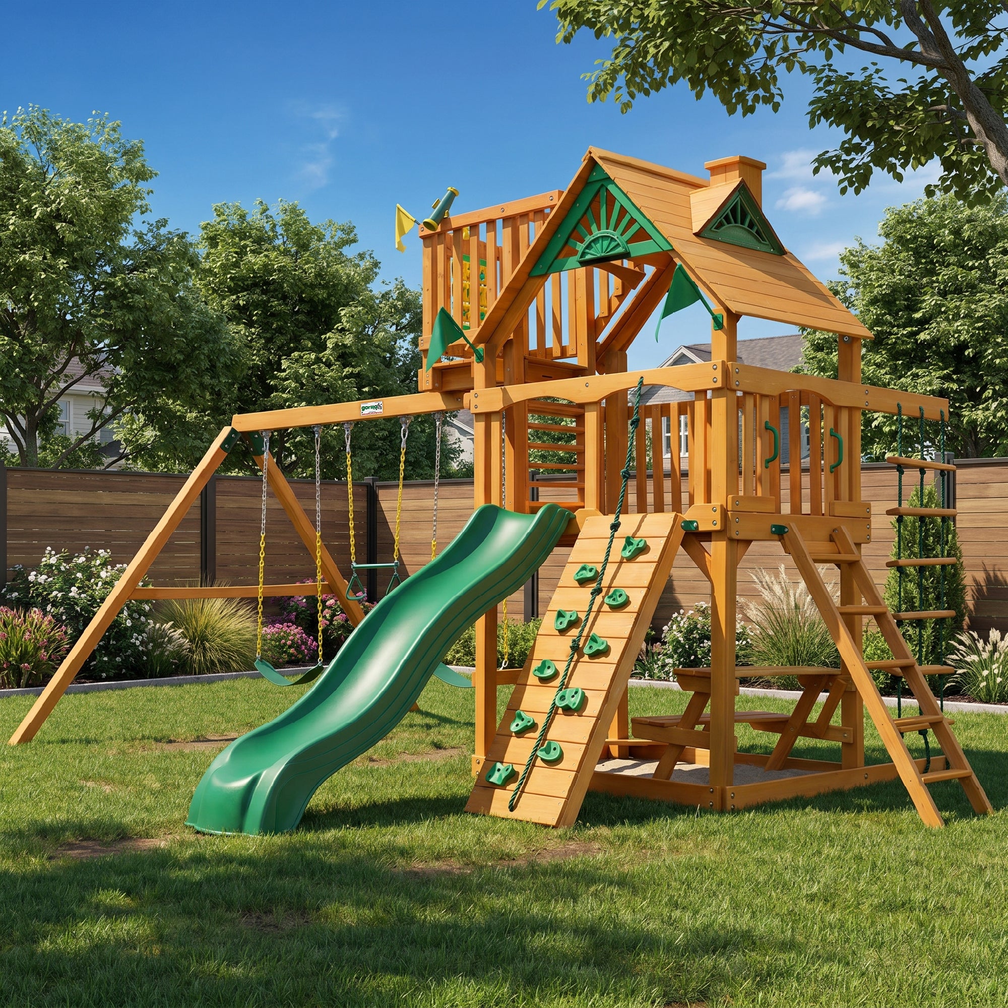 Chateau Swing Set
