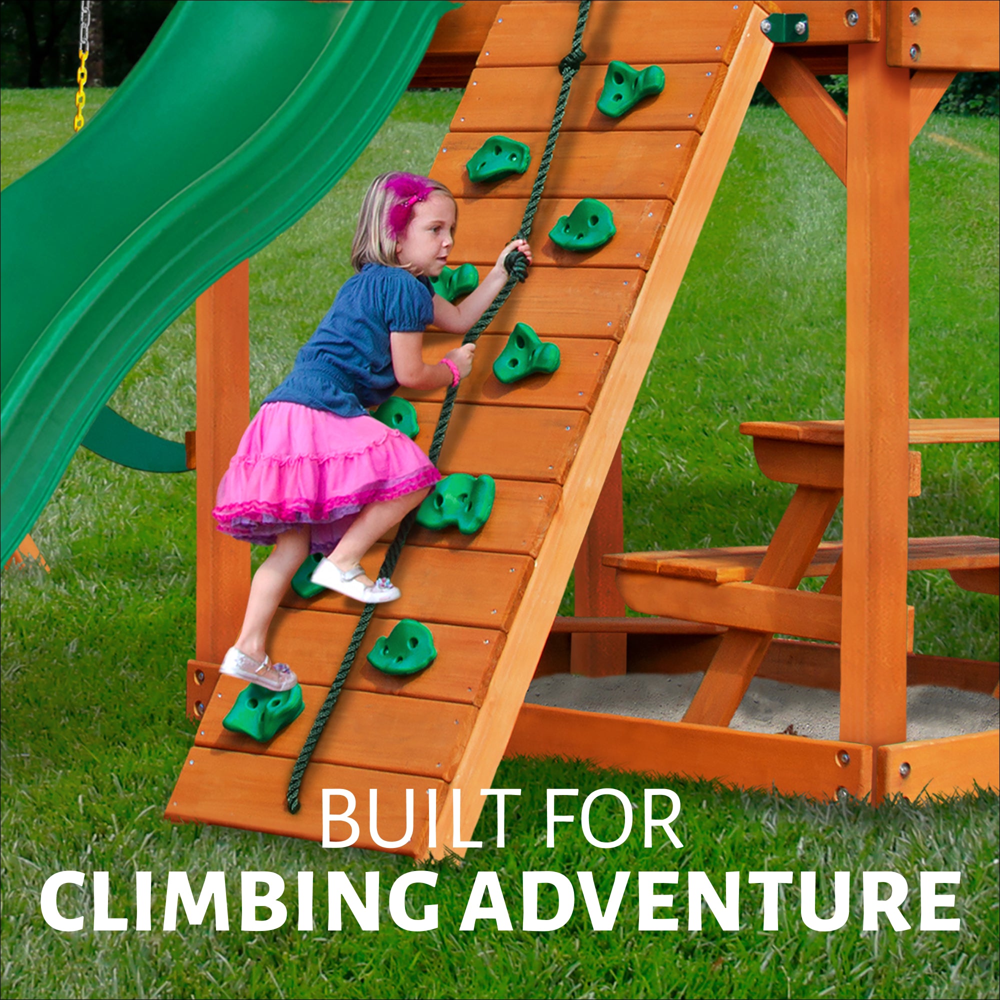 Outing w/ Tube Slide Swing Set