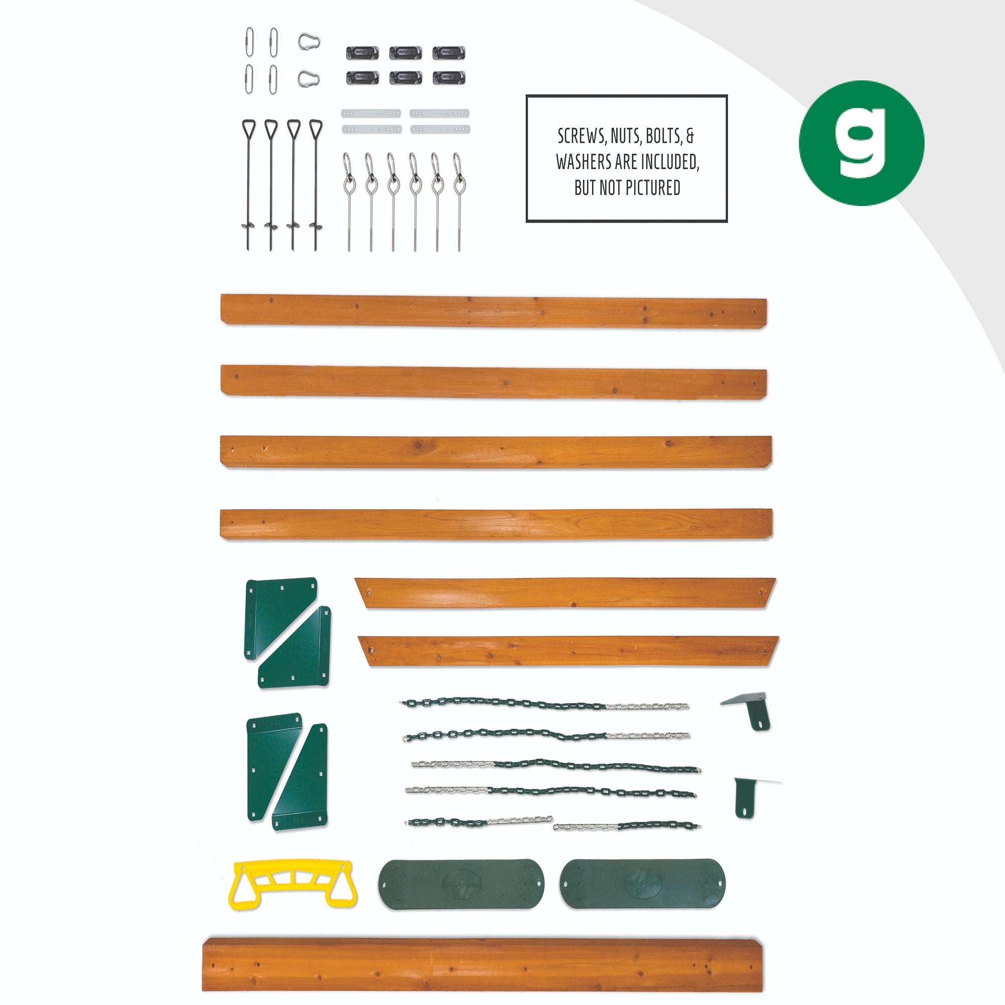 Basic Swing Set with Slide