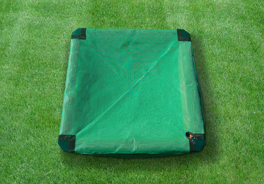 Outdoor shot of Interlocking Sandbox Cover from Gorilla Playsets.