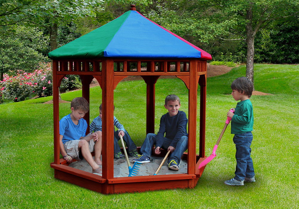 Play-Zee-Bo Covered Sandbox