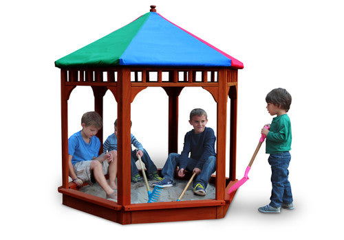Play-Zee-Bo Covered Sandbox