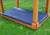 Outdoor shot of Blue Sandbox Cover from Gorilla Playsets.
