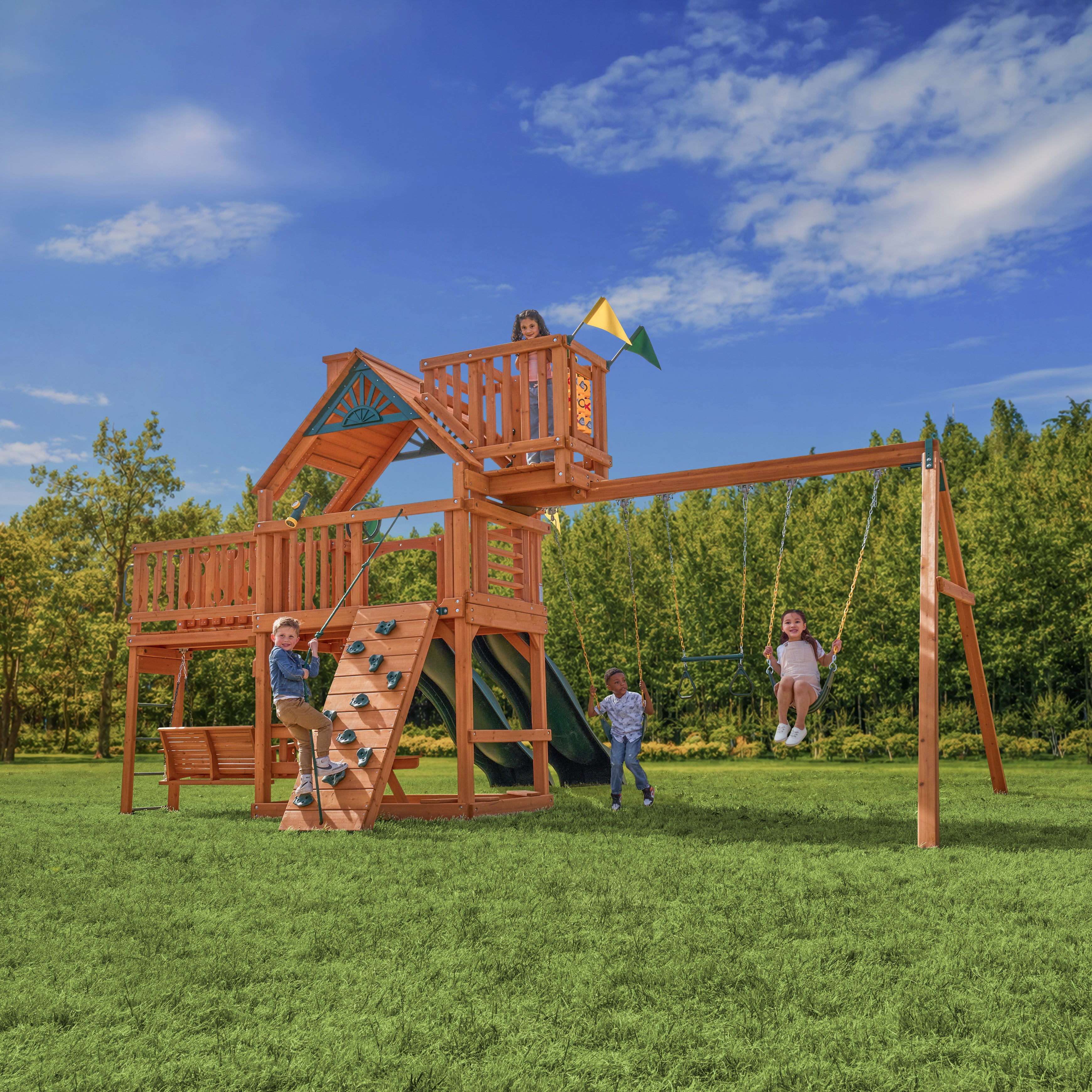 Summerville Deluxe Childrens Outdoor Playset | Gorilla Playsets
