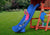 Lifestyle shot of Blue Super Scoop Slide from Gorilla Playsets