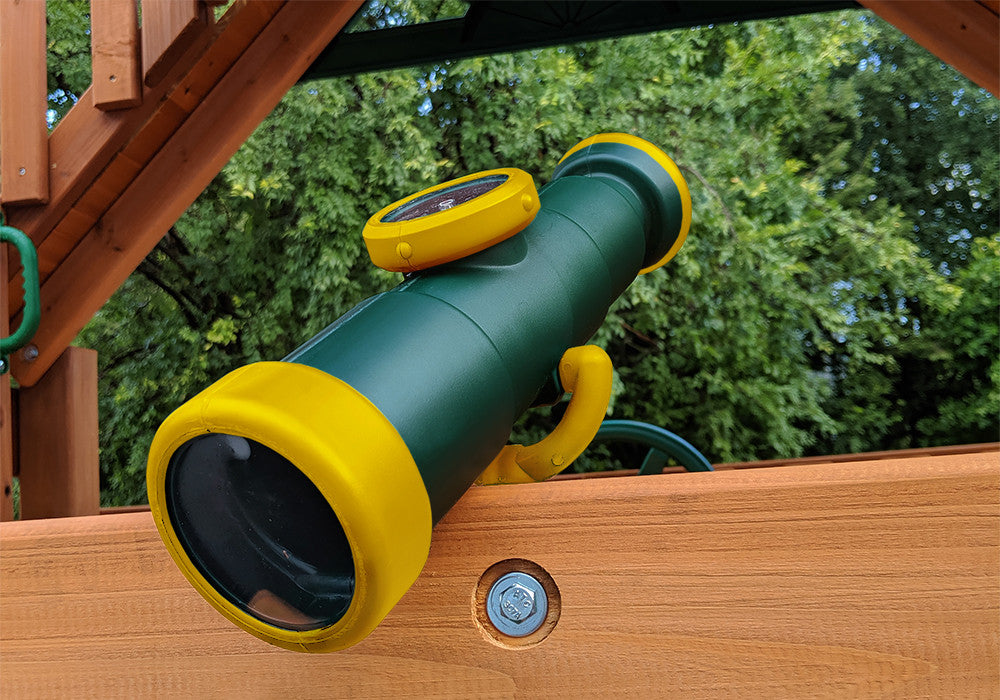 Front view of  Telescope w/ Compass  from Gorilla Playsets.