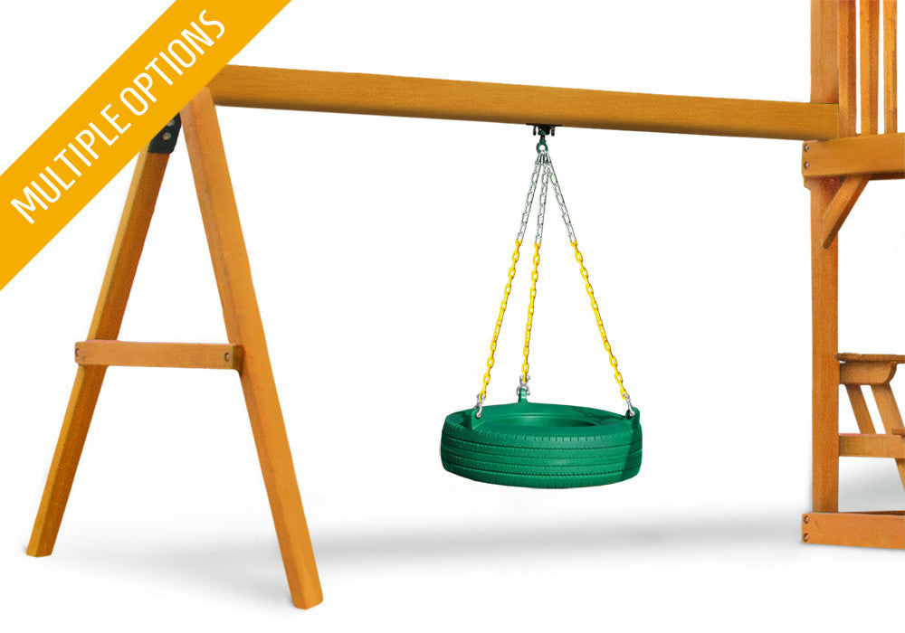 Studio shot of Tire Swing Add-On from Gorilla Playsets.
