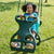 Action shot of Double Glider Swing from Gorilla Playsets.