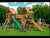 Pioneer Peak Swing Set w Timber Shield Wood Roof