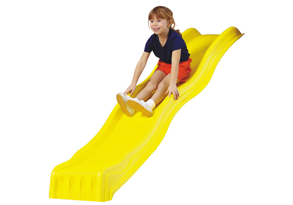 Studio shot of Yellow Cool Wave Slide from Gorilla Playsets